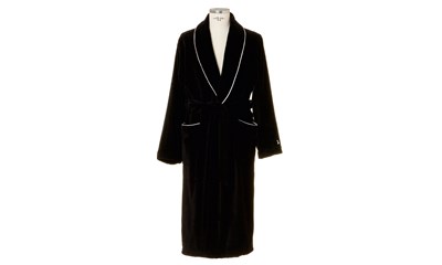 Homewear Schalkragen Velour