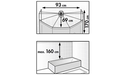 Spinne (inkl. Duschvorhang Clear PVC)