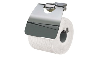 Chrom Rollenhalter mit Deckel