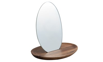 MIRROR ALESIA ON OVAL BASE