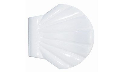 Wandfixierung für Duschvorhang Shell-Clip White (2 Stück)