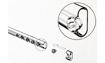 Gleiter für Druckknopfsystem (5 Stück)
