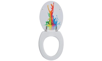 PAINT 2 DEKORIERTE SEITEN / TOILETTENSITZ