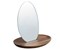 MIRROR ALESIA ON OVAL BASE