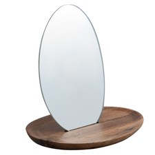 MIRROR ALESIA ON OVAL BASE