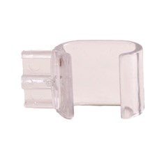 Duschvorhang Deckenstütze Halterung Ova transparent