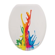 PAINT 2 DEKORIERTE SEITEN / TOILETTENSITZ