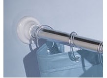 Duschvorhangstange Endstück Weiss