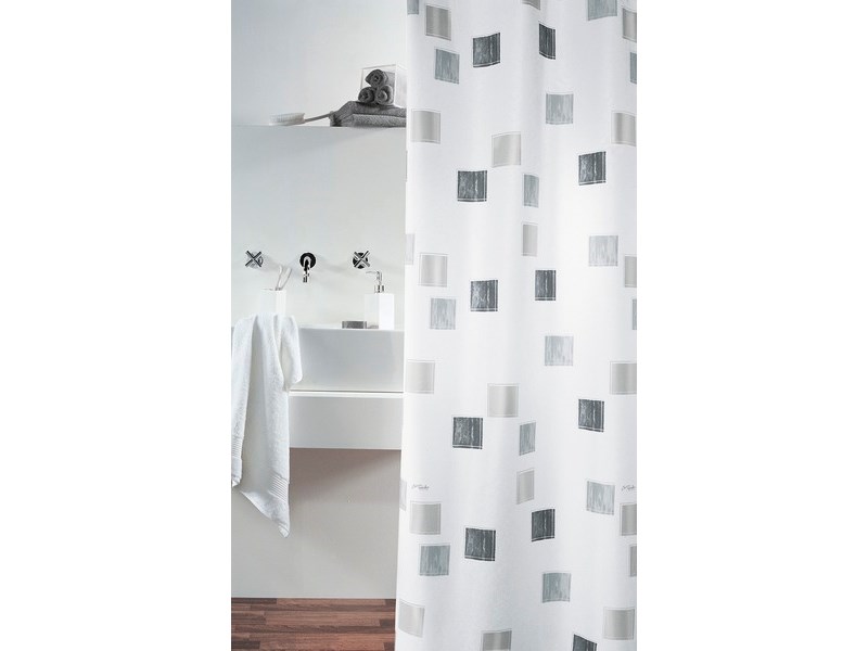 Spirella Duschvorhang Meterware Milano, Silber, Textil, Spezialmass