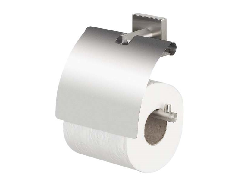 Spirella WC-Papierhalter Nyo-Steel Brushed mit Deckel Nyo, Silber